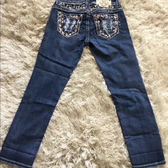 MISS ME Womens size 26 MID RISE EASY CROPPED JEANS - Picture 3 of 7